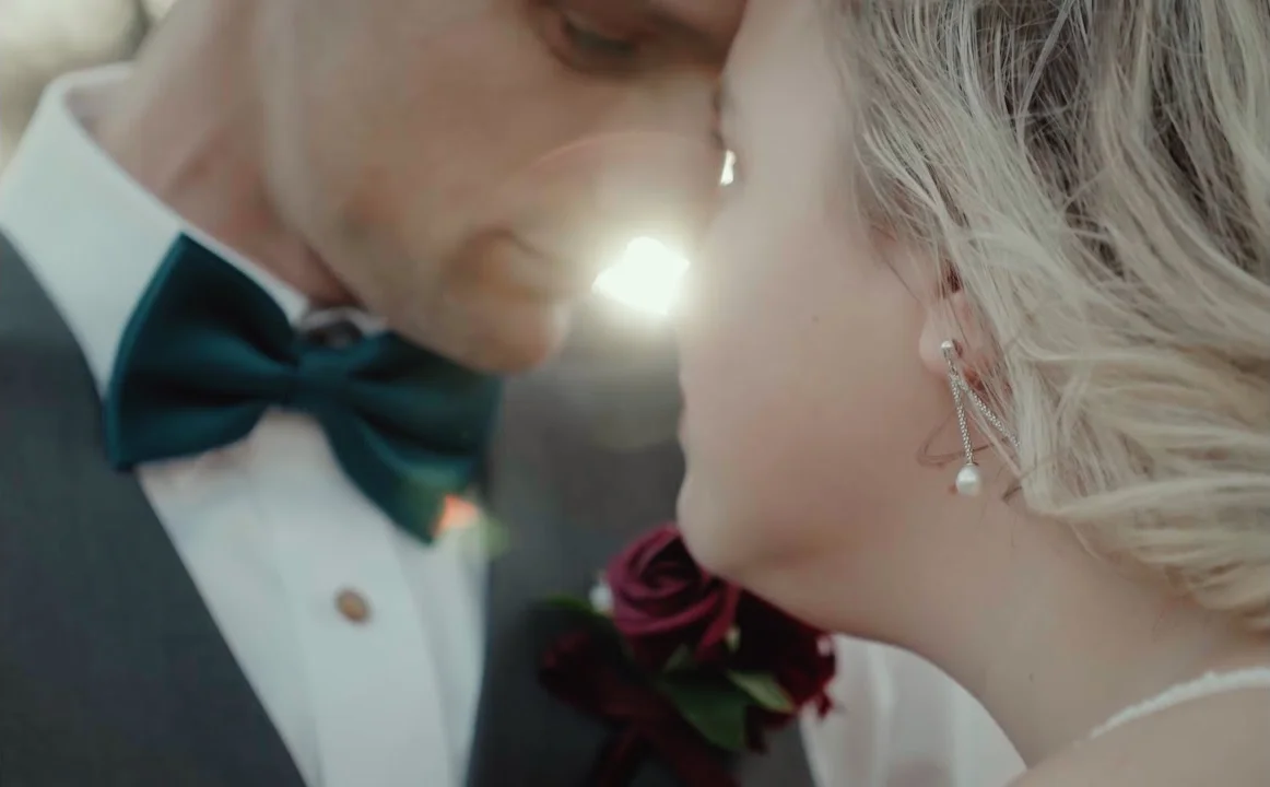 Heather and Jacob in their wedding film by Ronnie Gibbs